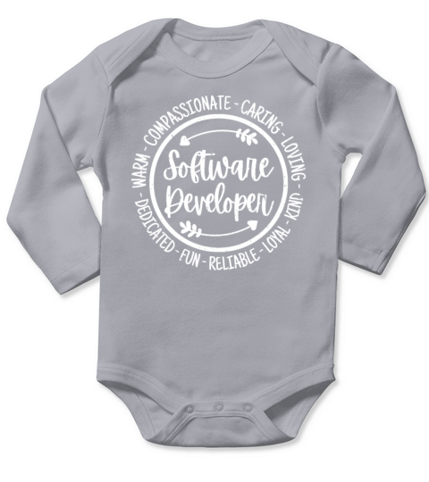 Software Developer Computer Geek Programming Nerd Long Sleeve Baby One-Piece