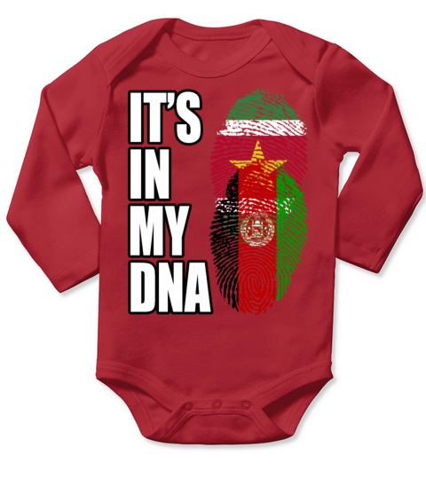 Surinamese And Afghanistan Vintage Heritage DNA Fl Long Sleeve Baby One-Piece