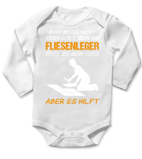Tiler Funny Quote Craftsman Gift Long Sleeve Baby One-Piece