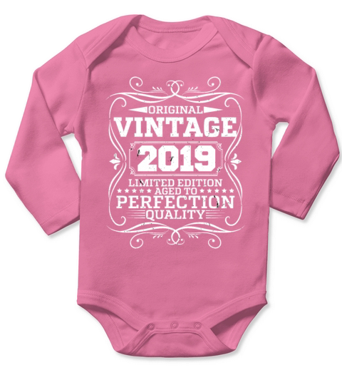 Vintage 2019 Original Limited Edition Long Sleeve Baby One-Piece