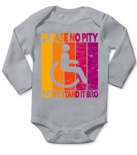 vintage wheelchair user wheelchair Long Sleeve Baby One-Piece