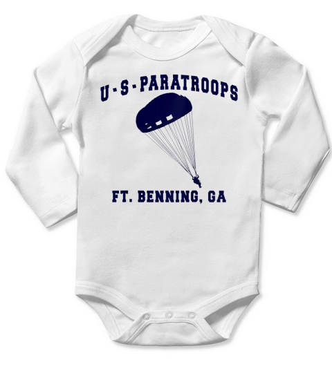 Vintage WWII US Paratrooper PT Gear shirt Long Sleeve Baby One-Piece