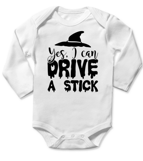 Yes I Can Drive A Stick Halloween Costume Long Sleeve Baby One-Piece