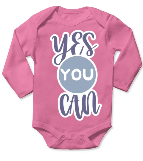 You Can Long Sleeve Baby One-Piece