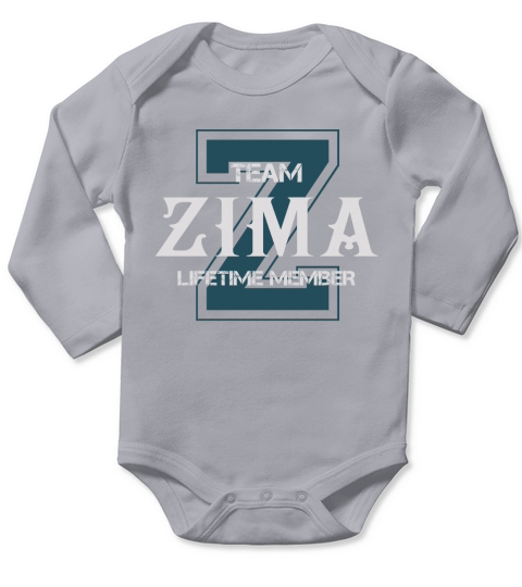ZIMA Shirts - Team ZIMA Lifetime Member Name Shirts Long Sleeve Baby One-Piece