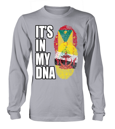 Grenadian And Bruneian Mix Heritage DNA Flag Long sleeved Unisex