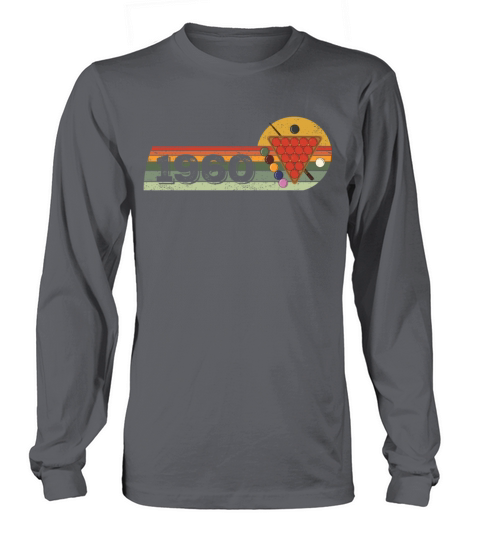 Snooker Snooker-game Vintage born 1960 Birthday Long sleeved Unisex
