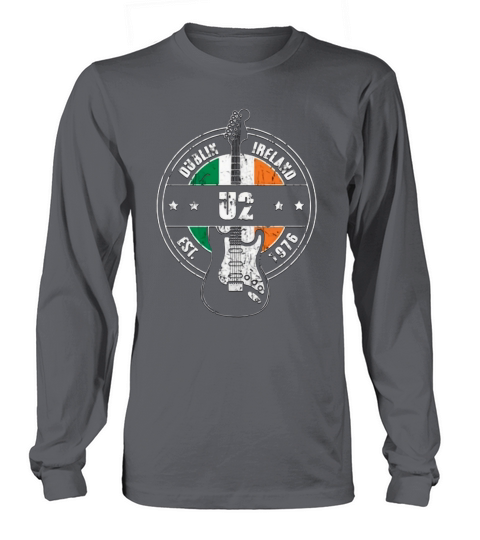 U2 Dublin Ireland Est 1976 guitarist Long sleeved Unisex