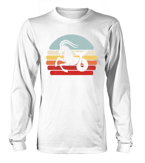 Vintage Zodiac Sign CAPRICORN Long sleeved Unisex