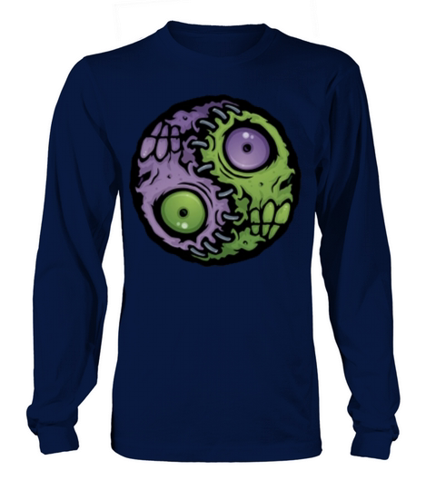 Zombie T-Shirt for Mens Long sleeved Unisex