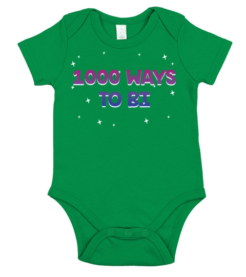 1000 Ways to Bi Bisexual Pun Bi Pride Joke LGBTQ Short Sleeve Baby One-Piece