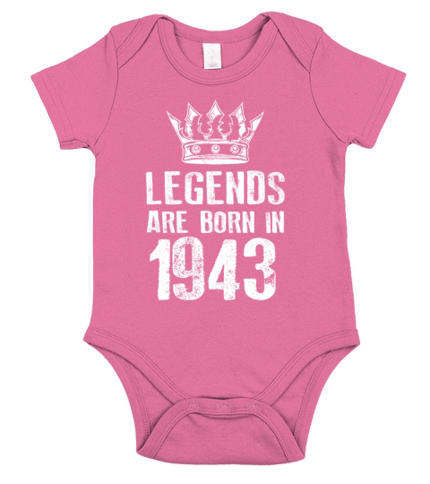 1943 legends born in Short Sleeve Baby One-Piece