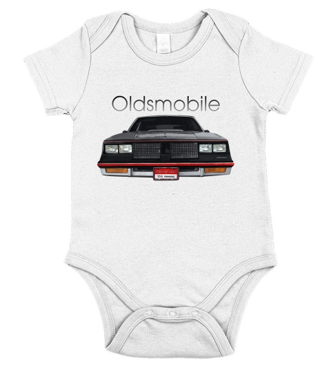 1983 Hurst Olds Front Black Short Sleeve Baby One-Piece