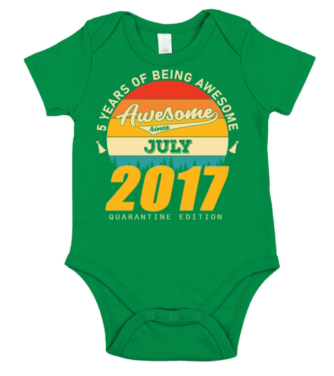 2017 Quarantine Edition July 5th birthday gift Short Sleeve Baby One-Piece