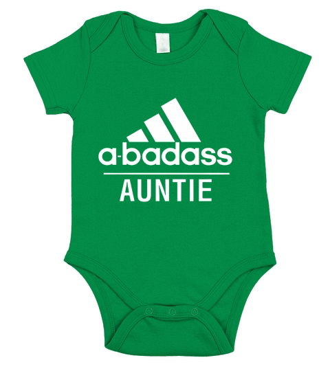a-badass Auntie T-shirt T-Shirt Short Sleeve Baby One-Piece