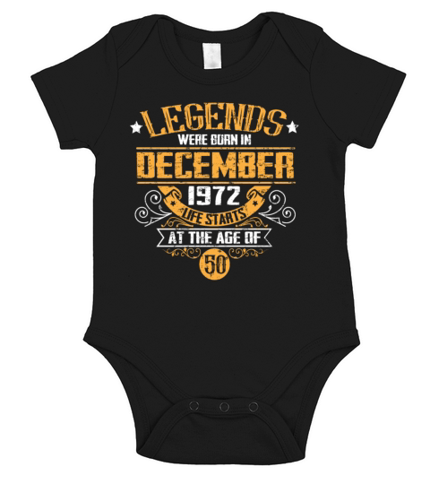 A legend was born in December 1972 on his 50th bir Short Sleeve Baby One-Piece
