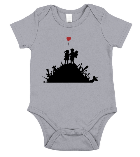 Banksy Blur Cover Graffiti Short Sleeve Baby One-Piece