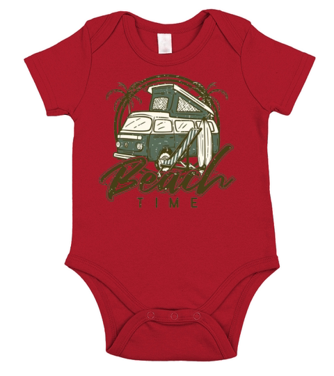Beach Time on The Beach Short Sleeve Baby One-Piece