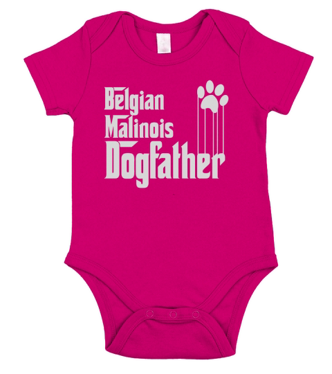 Belgian Malinois Dog Dad TShirt Short Sleeve Baby One-Piece
