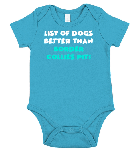 Border Collie Pit Short Sleeve Baby One-Piece