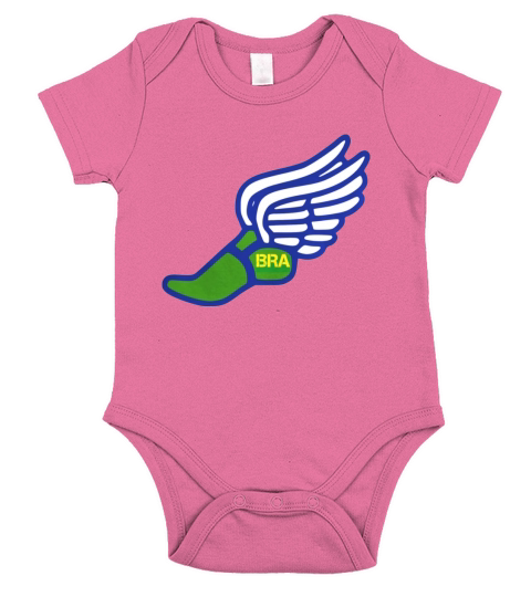 BRAZIL TRACK AND FIELD T-Shirts Short Sleeve Baby One-Piece