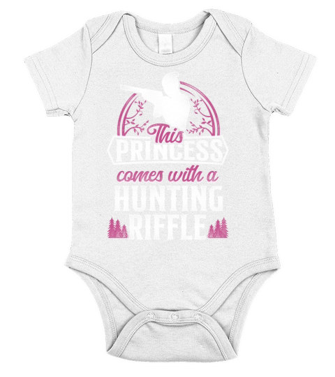 Buck Deer Hunting Hunter Girl Short Sleeve Baby One-Piece