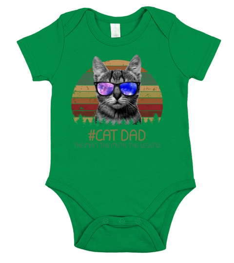 Cat Dad – The Man The Myth The Legend Shirt Short Sleeve Baby One-Piece