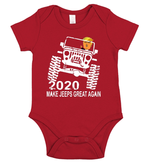 Donald Trump 2020 Make Jeeps Great Again shirt Short Sleeve Baby One-Piece