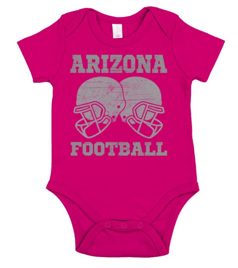 Gear Helmet FootBall Fan State Arizona Short Sleeve Baby One-Piece