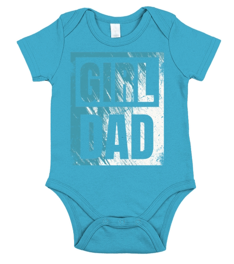 Girl Dad fathers Day Gift for him Short Sleeve Baby One-Piece