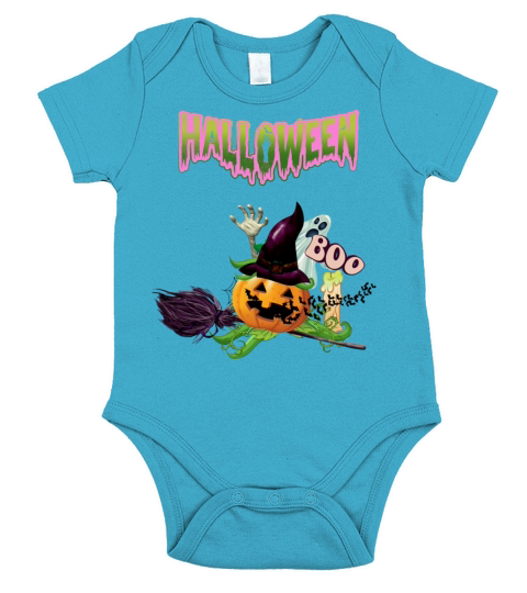 happy halloween Short Sleeve Baby One-Piece