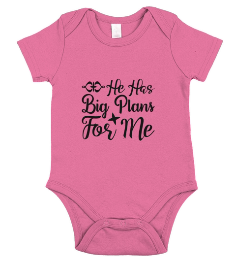 He Has Big Plans For Me Short Sleeve Baby One-Piece