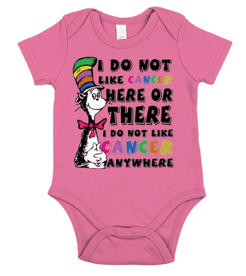 I Do Not Like Cancer Zodiac Here Or There Anywhere Dr Seuss Short Sleeve Baby One-Piece
