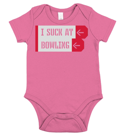I suck at bowling Short Sleeve Baby One-Piece