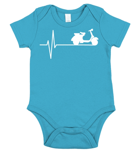 ITALIA VESPA SCOOTER T SHIRT Short Sleeve Baby One-Piece