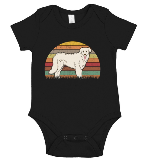 Kuvasz Retro Owner Vintage Short Sleeve Baby One-Piece