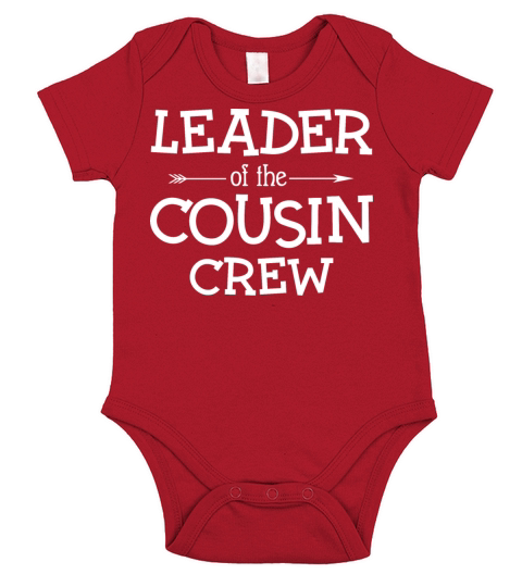 Leader of the cousin crew Cousin Camp Vacation Short Sleeve Baby One-Piece