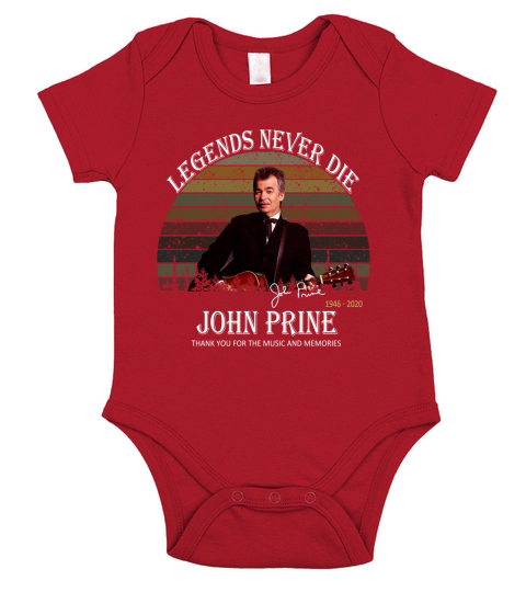 Legends never die John Prine 1946-2020 signature vintage shirt Short Sleeve Baby One-Piece
