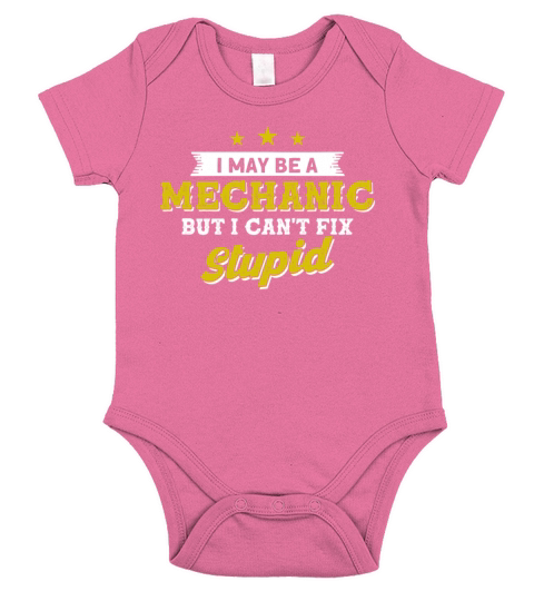 Mechanic Quote Garage Gift for Mechanic Short Sleeve Baby One-Piece
