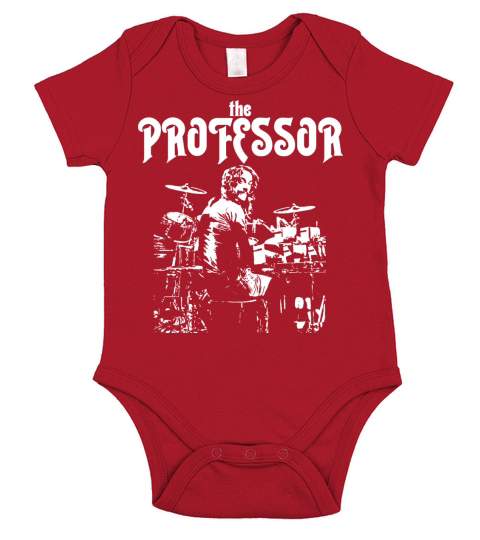 Neil Peart The Professor Drummer Short Sleeve Baby One-Piece