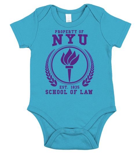New York University School of Law Short Sleeve Baby One-Piece