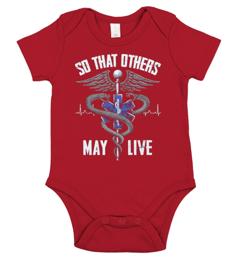 Nurse So that others may live Short Sleeve Baby One-Piece