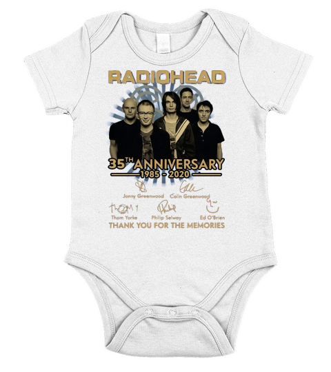 Radiohead 35th Anniversary Short Sleeve Baby One-Piece