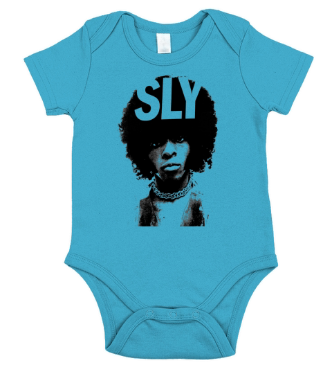 SLy Stone Portrait TShirt Short Sleeve Baby One-Piece
