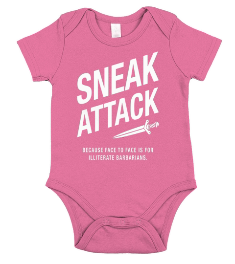 sneak attack dnd Short Sleeve Baby One-Piece