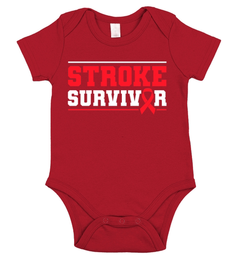 Stroke Survivor Stroke Awareness Ribbon Short Sleeve Baby One-Piece