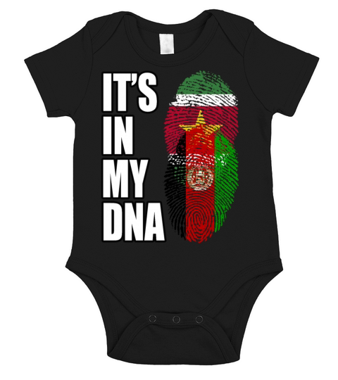 Surinamese And Afghanistan Vintage Heritage DNA Fl Short Sleeve Baby One-Piece