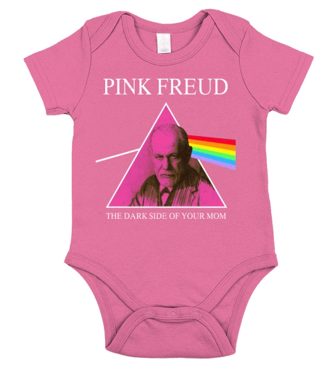 The Dark Side Of Your Mom Pink Freud - Baby Onesie Short Sleeve Baby One-Piece