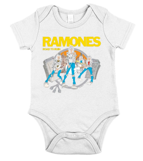 The Ramones Black Road To Run Short Sleeve Baby One-Piece