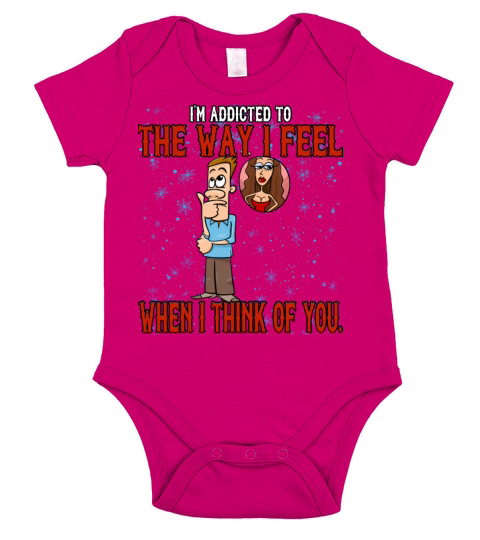 The Way I Feel When I Think Of You Funny Short Sleeve Baby One-Piece
